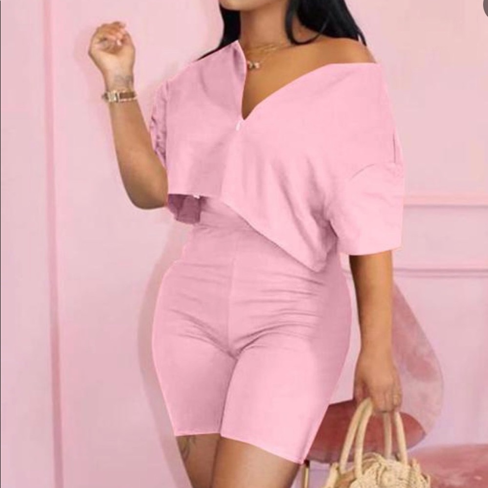 2 piece pink outfit, brand new!